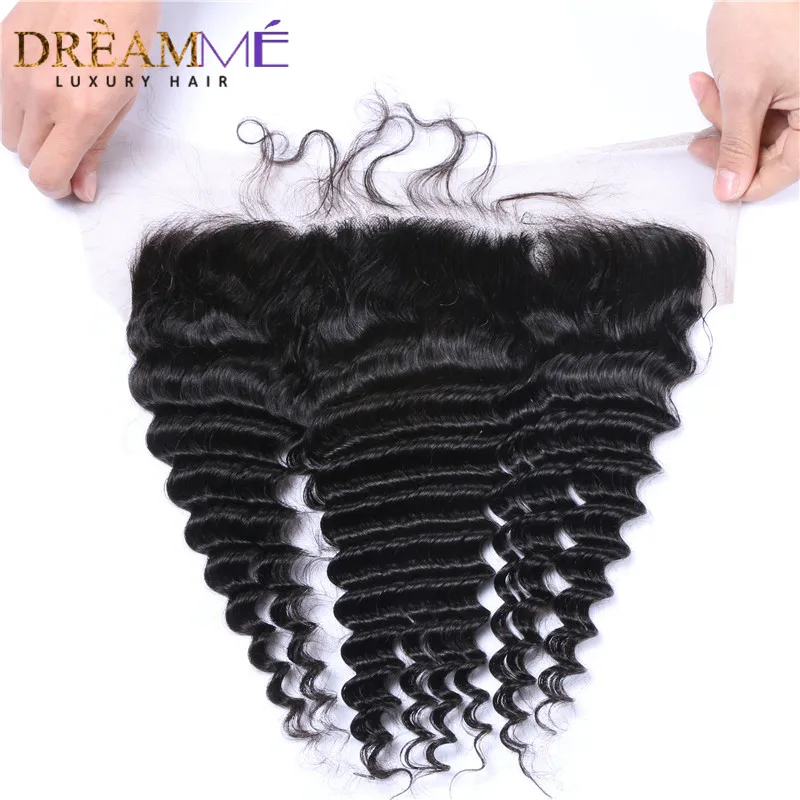 kinky curly human hair extension with 13x4 lace frontal closure (5)