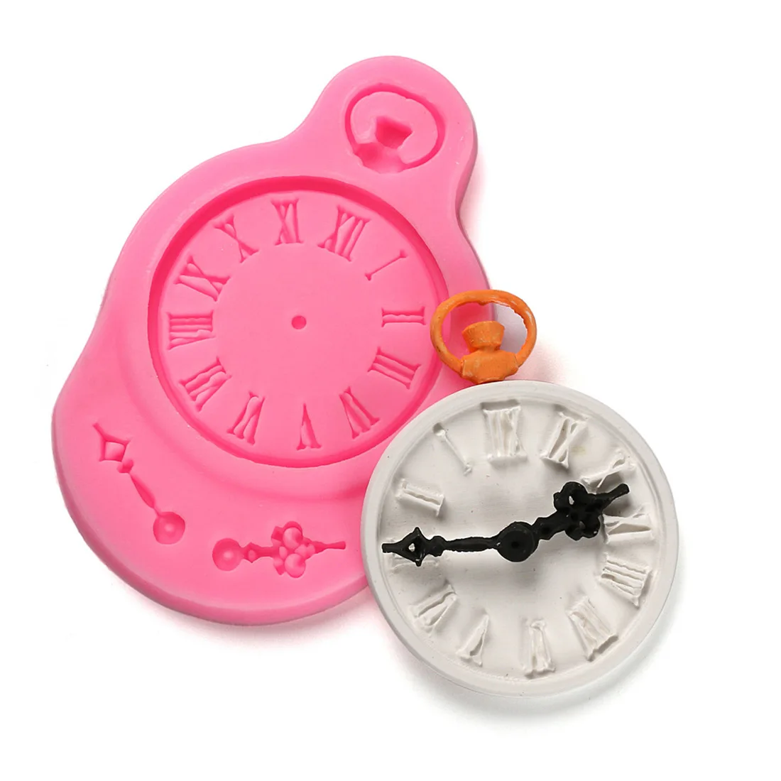 

Chocolate DIY Fondant Cake Decorating Tools Clock shape Silicone Mold kitchen Baking Utensils Kitchen Pastry Tool