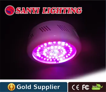 

Wholesale 147W LED Grow Light 10 Spectrums IR Indoor Hydroponic System UFO 49*3 W LED grow light free shipping to Russia
