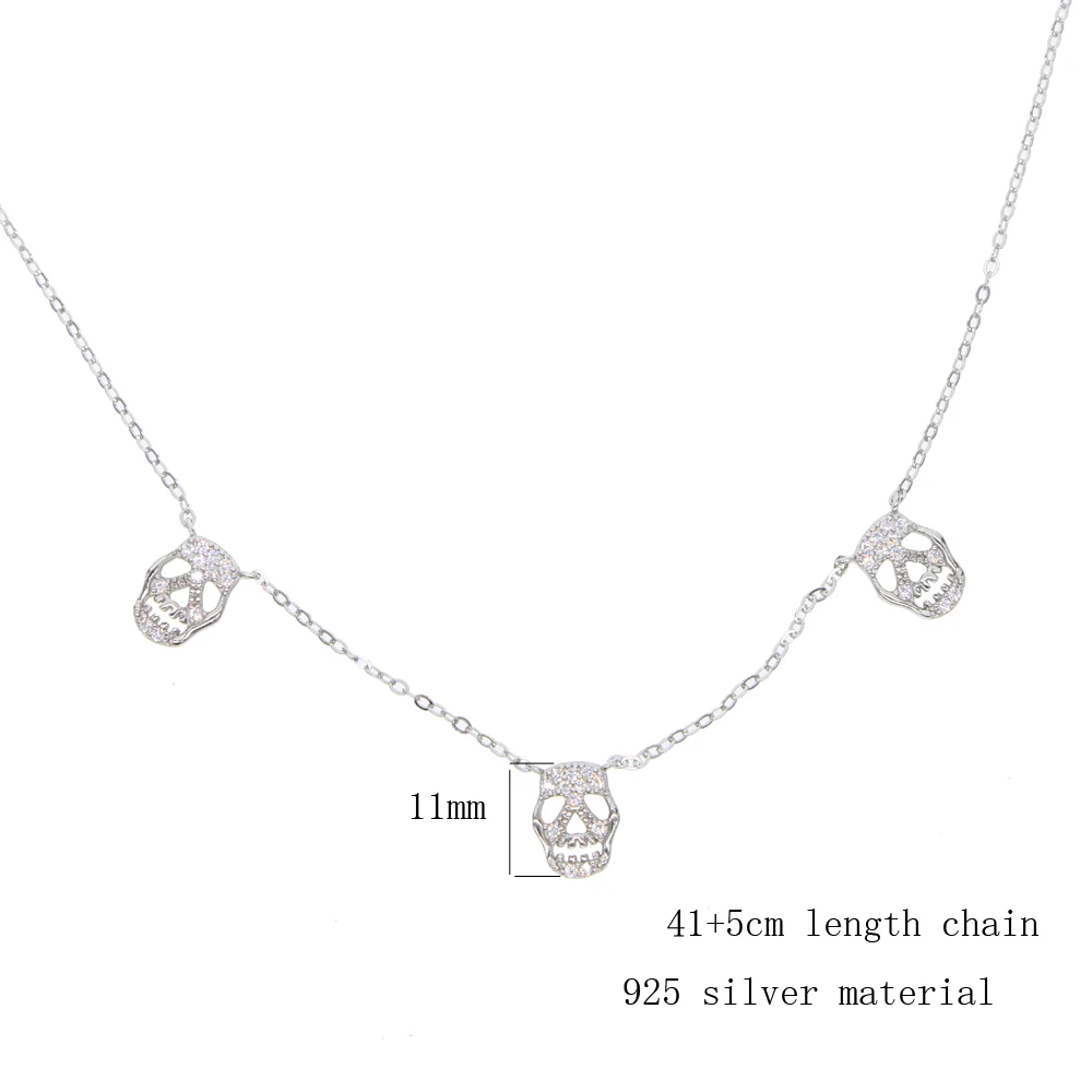 silver necklace 41+5cm Y (7)