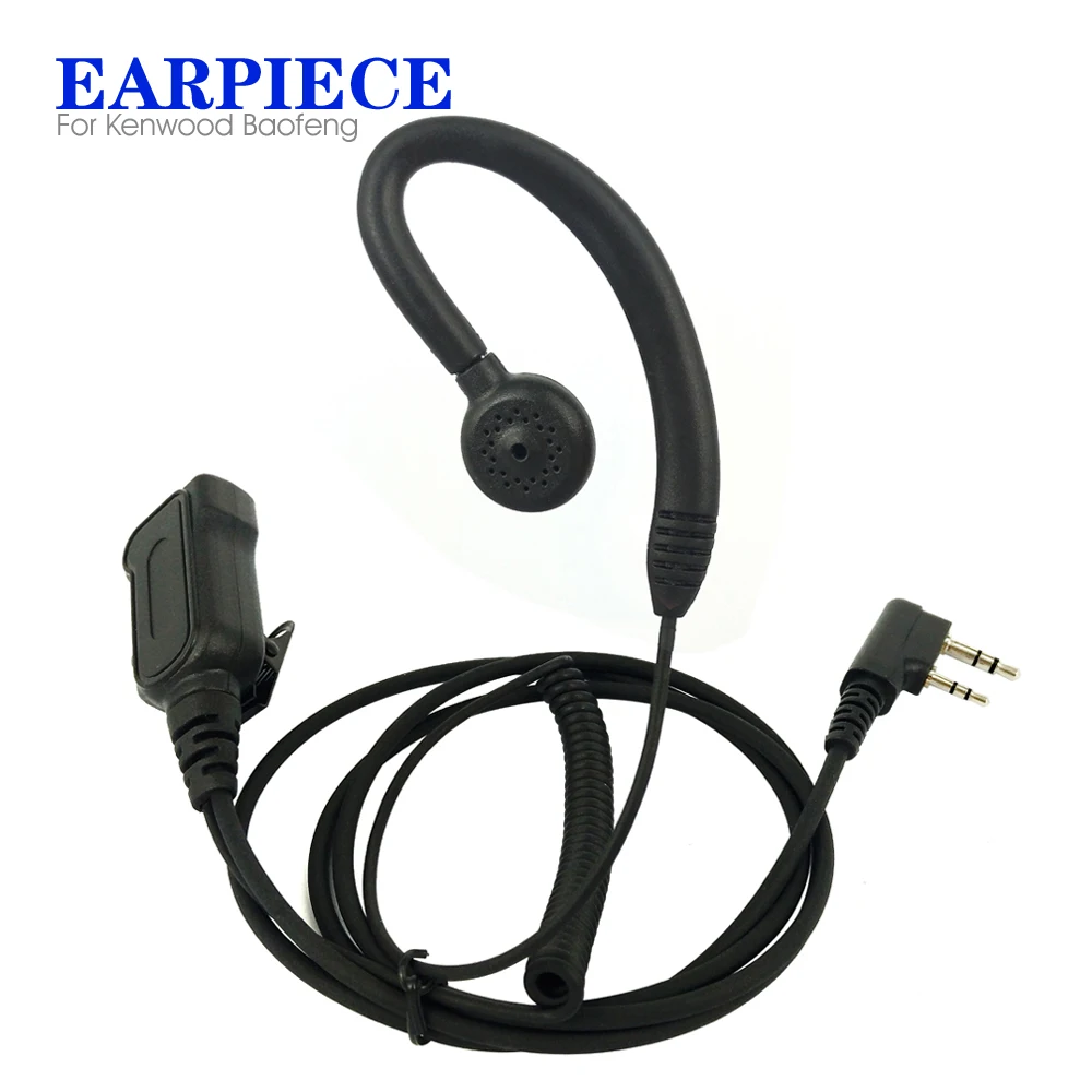 

Big PTT Knob Earplugs Earpiece Headset Mic For Kenwood Wouxun Baofeng UV-5R BF-888S HYT TG-UV2 Two Way Radio Walkie Talkie