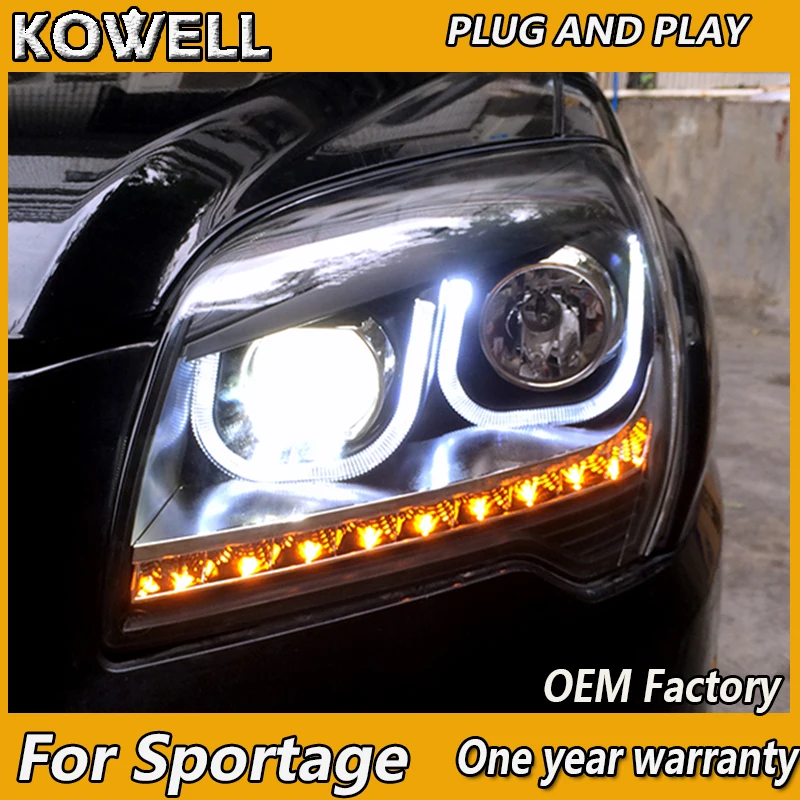 Автомобильный Стайлинг KOWELL для Kia Sportage передсветильник s 2007-2011 светодиодный