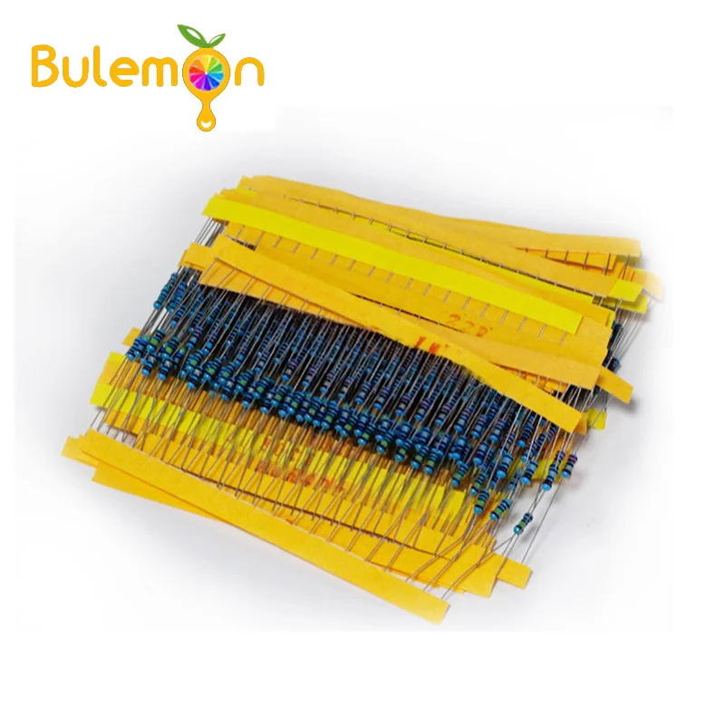 

30 Kind 1/4W Resistance 1% Metal Film Resistor Assorted Kit Each 20 Total 600pcs