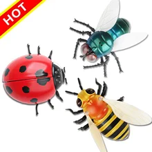 Инфракрасные божьи коровки/мухи/Пчелы дистанционное управление поддельные RC игрушка игрушечное животное Жуки для детей игрушки
