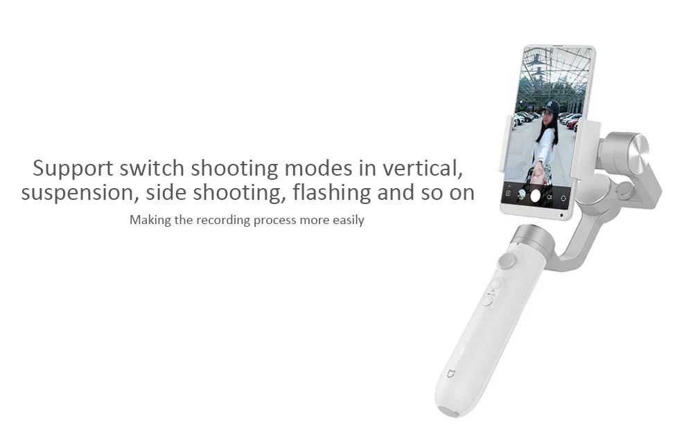 Xiaomi Mijia 3 оси ручной карданный стабилизатор 5000 мАч батарея для экшн камеры и телефона стабилизатор Xiaomi SJYT01FM