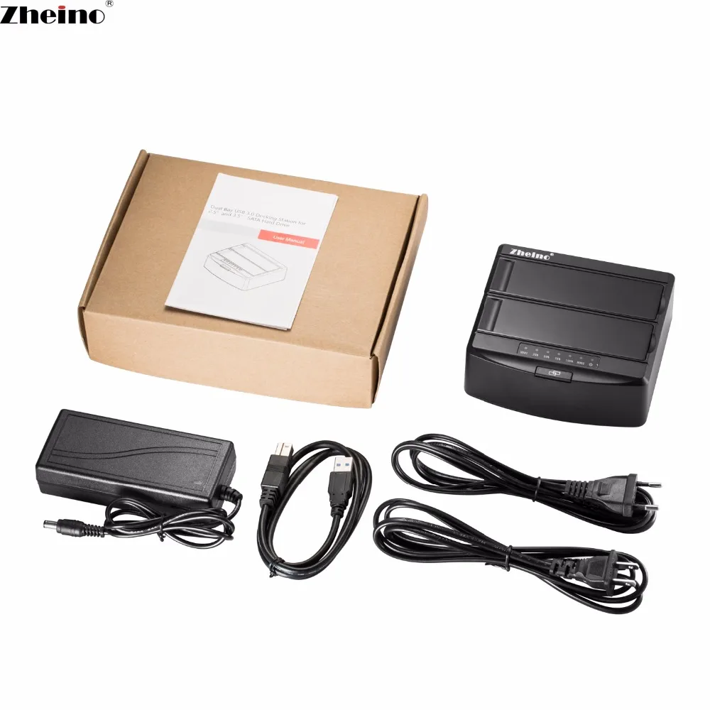 Zheino USB 3 0 to SATA Dual Bay Hard font b Disk b font Drive Base