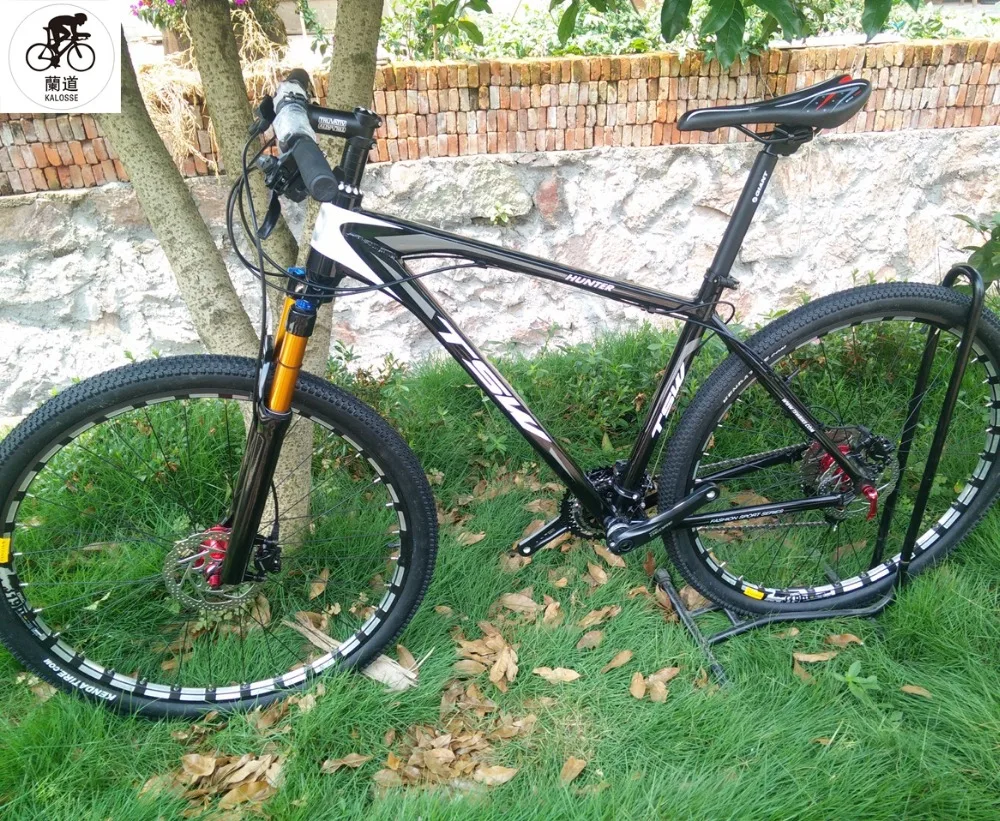 Clearance Kalosse Tires bike  Hydraulic brakes  mountain bike   Air front fork  29*19 inch    24/27/30speed  mountain bicycle 1