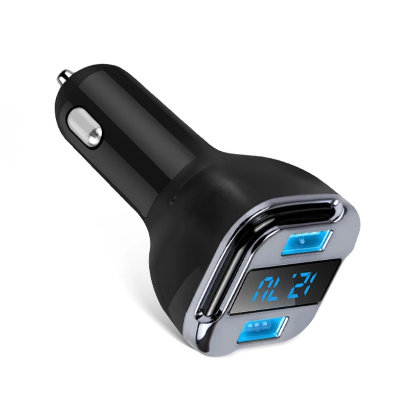 Автомобильный комплект gps-трекер набор с функцией поиска Dual USB O светодиодный дисплей напряжения 24 Вт Смарт Быстрое Автомобильное зарядное устройство со светодиодом дисплей