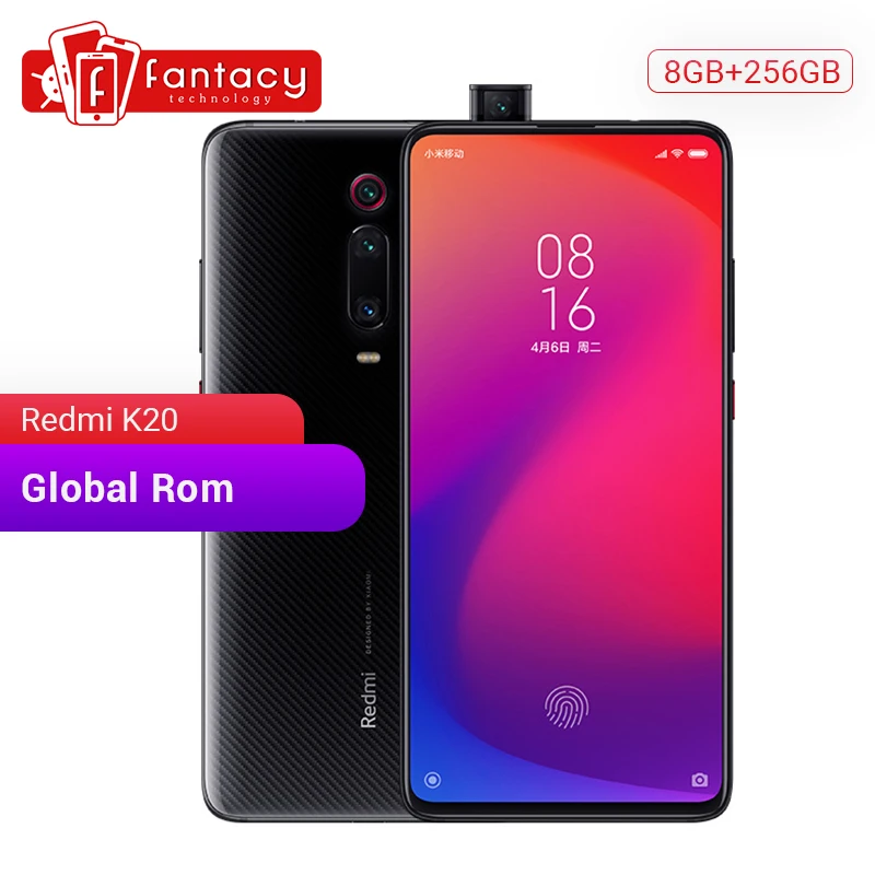Мобильный телефон Xiaomi Redmi K20 с глобальной прошивкой 8 Гб ОЗУ 256 ПЗУ Восьмиядерный