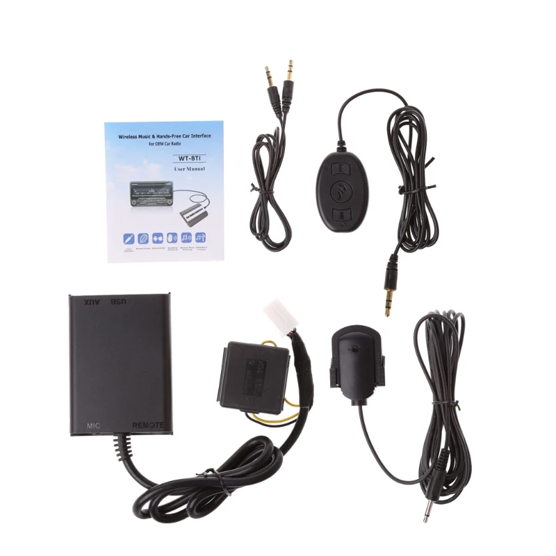 Kit de coche Bluetooth manos libres estéreo AUX adaptador de interfaz para Honda Civic Accord