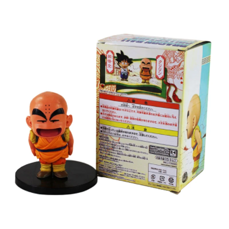 With box-C Аниме DRAGONBALL Dragon Ball Z Сон Гоку Улун соответствующий основным требованиям директив ЕС Chiaotzu плов детство Krillin из ПВХ, двигающиеся фигурки, Коллекция Подарочные модельные игрушки - Цвет: With box-C