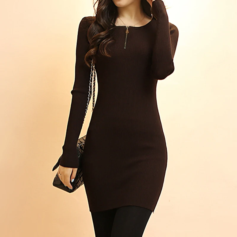 Buy Sweater Dress 2017 Autumn Winter Women Fashion