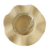 Girls Summer Cap Black Ribbon Decorate Wavy Straw Hat For Girls Children Panama Hat Kids Sun Cap Baby Beach Hats ► Photo 2/6