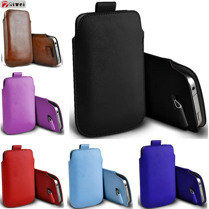 

For Coque Samsung A7 2018 Case Pocket Rope Holster Pull Tab Sleeve Pouch Case Cover For Samsung A7 2018 A750F Leather Case Capas