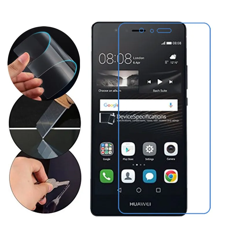 

Nano Explosion-proof Foil For Huawei p8 p9 p10 lite plus 2017 Screen Protector Not Glass Film