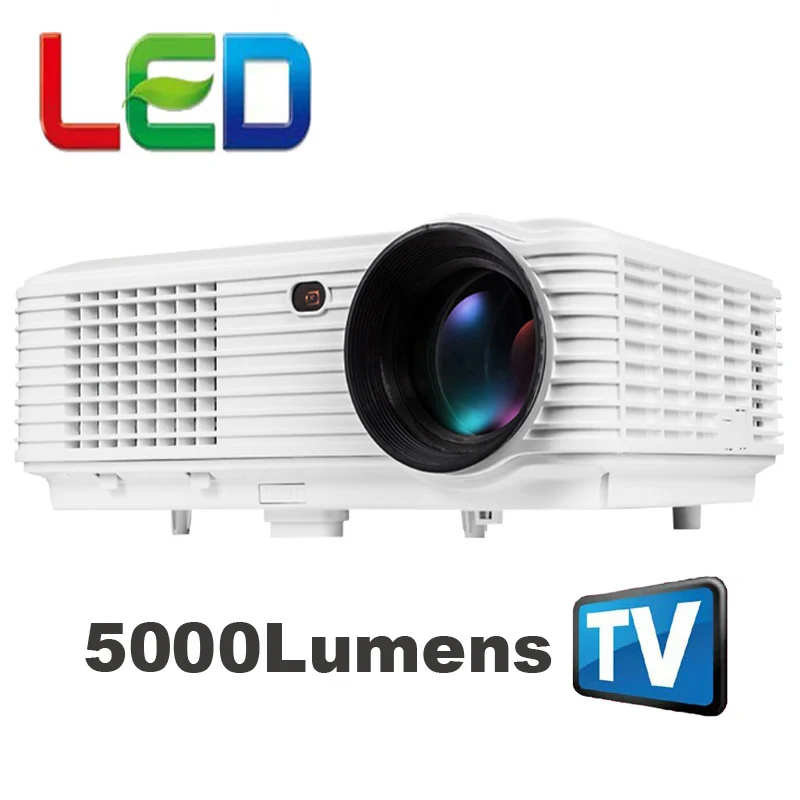 Wzatco дешевый 5000 люмен 1080 P Портативный Кино светодиодный цифровой HD ТВ домашнее
