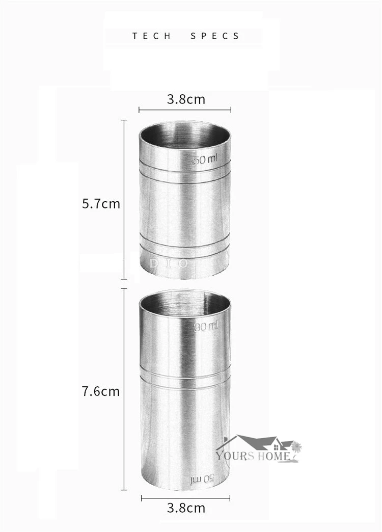 Нержавеющая сталь двойной джиггер бар меры для коктейльного напитка бармен Бар инструменты