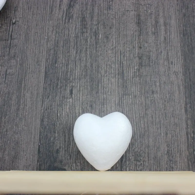 Пенополистирол пенопластовый шар белого цвета в форме сердца для рукоделия Рождественские украшения подарки