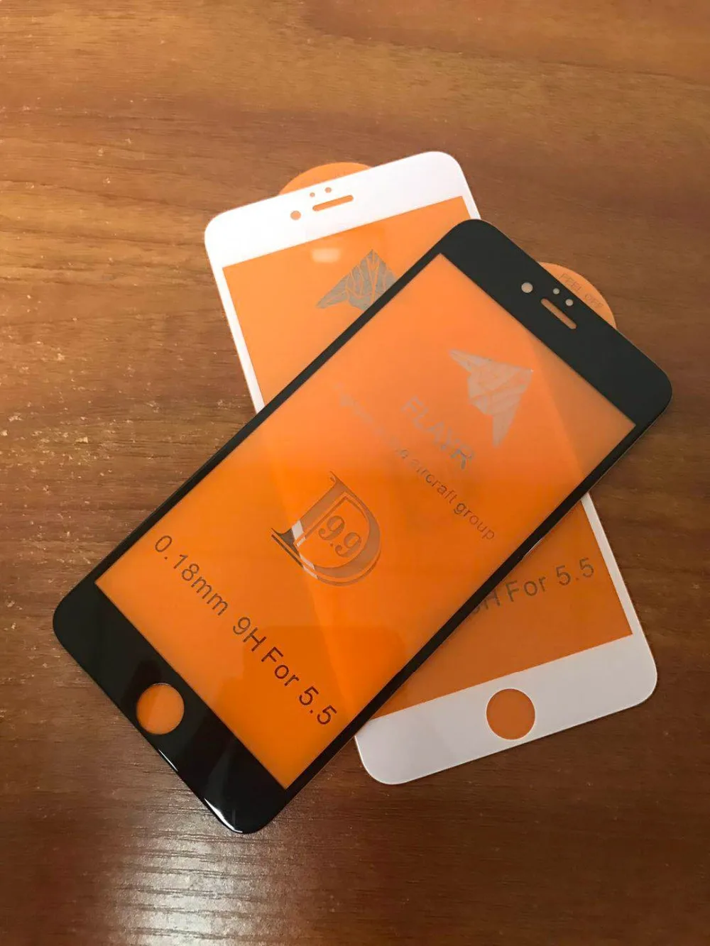 DHL 100 шт протектор экрана из закаленного стекла для iphone 7 8 6 6 S Plus X 0,18 мм 9.9D высокочувствительное стекло