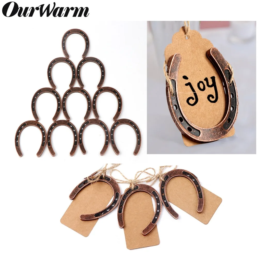 

OurWarm 1pc Horseshoes Souvenirs Lucky Gift Wedding Hanging Attachment Decoration New Home Housewarming Gift