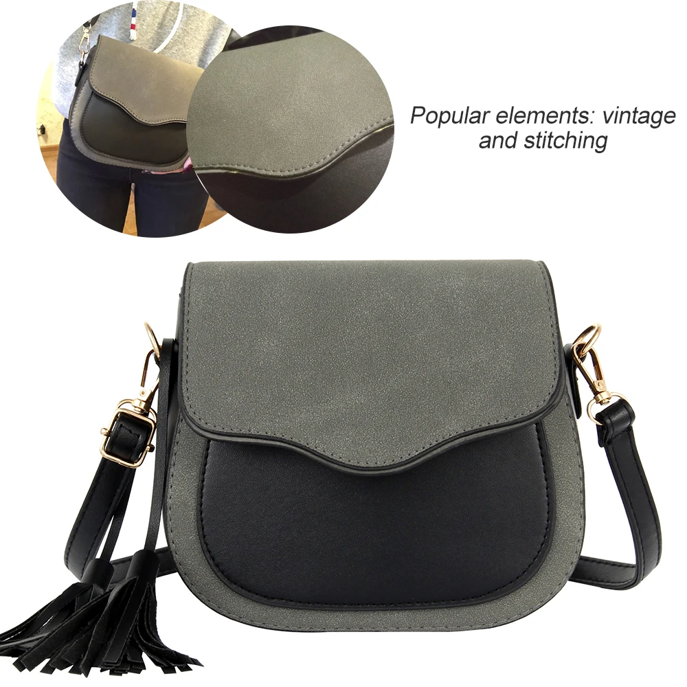 

2019 New Trend Women Handbags Retro Simple Flap Fashion Shoulder Bag Tassel Ornaments Woman Messenger Bag