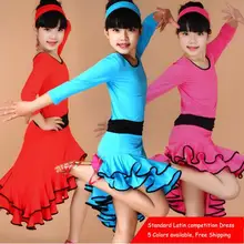 Латинское платье для танцев для девочек Коктейльные бальное платье для танцев, для девочек для танцев, Одежда для танцев, Детские Сценические костюмы для выступлений; танцевальная одежда, Vestido Baile Latino, для детей