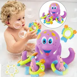 Детские милые игрушки для ванной Осьминог Мягкие экологические пластиковые забавные детские подарочные куклы