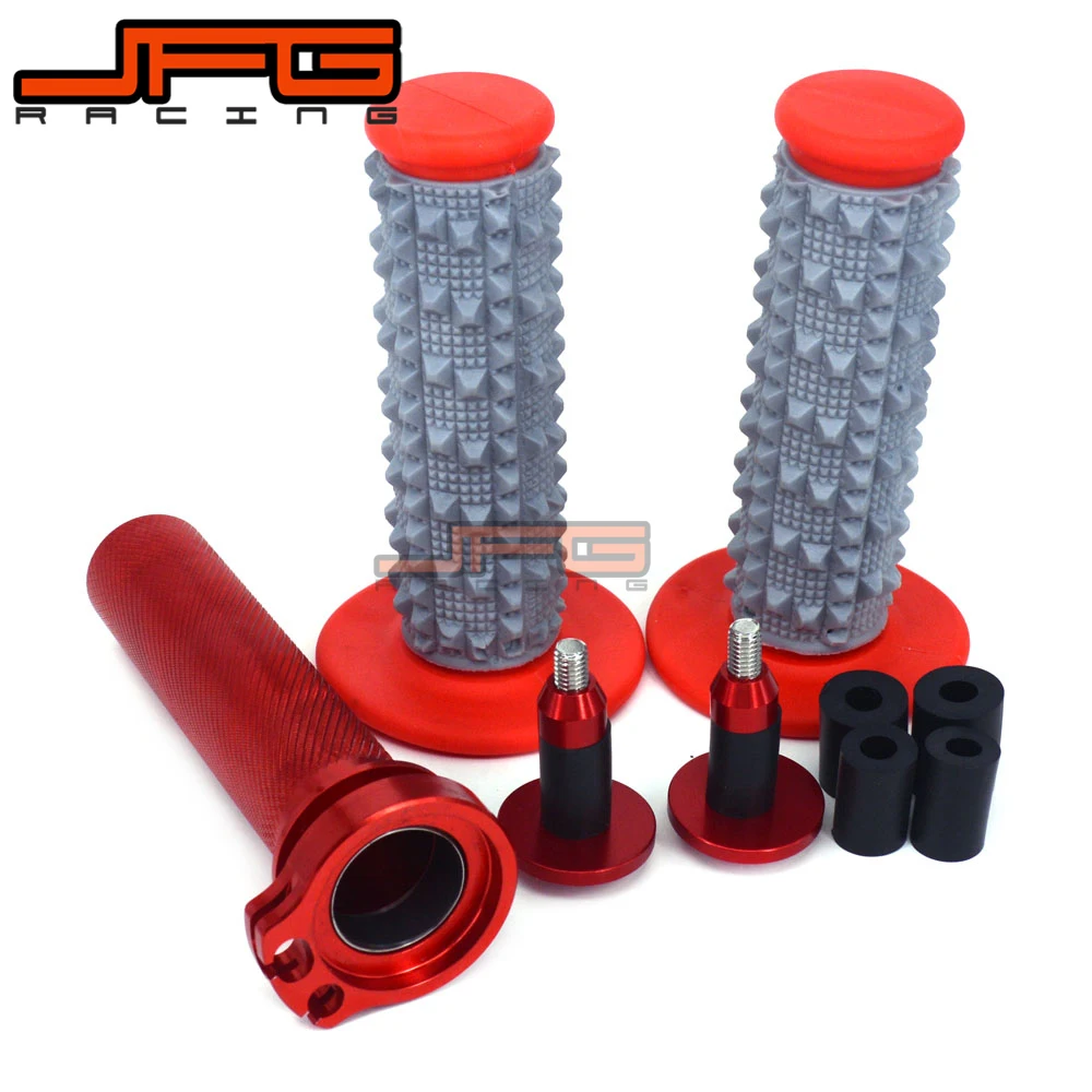 

Motorcycle CNC Aluminum Twister Throttle Tube Handlebar Cap Plug Grips For CRF250R CRF250X XRF450R XRF450RX 2017 CRF450X