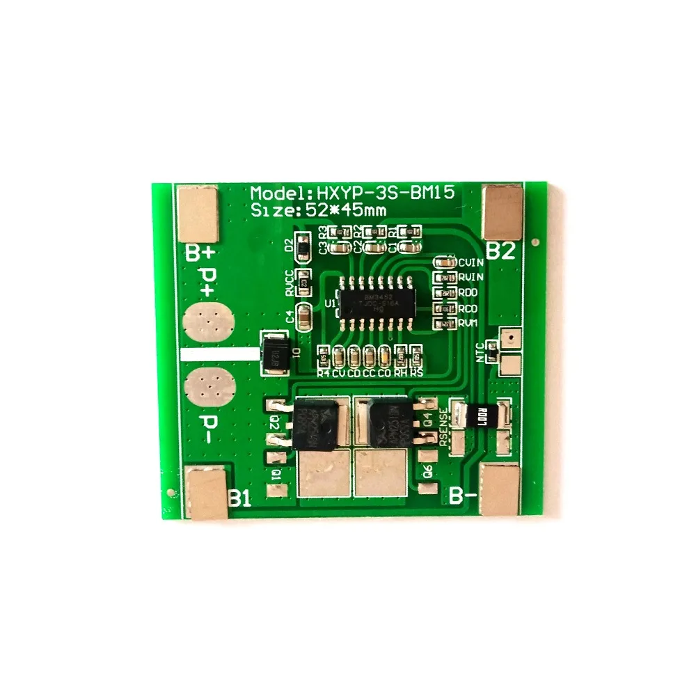 

New arrival 3S 8A BMS 12.6V Lithium battery protection board charging board Limiting 15A Prevent overcharge and over discharge