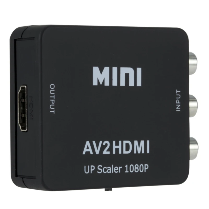 Мини AV в HDMI конвертер адаптер композитный AV2HDMI 1080P HDTV DVD конвертер| |
