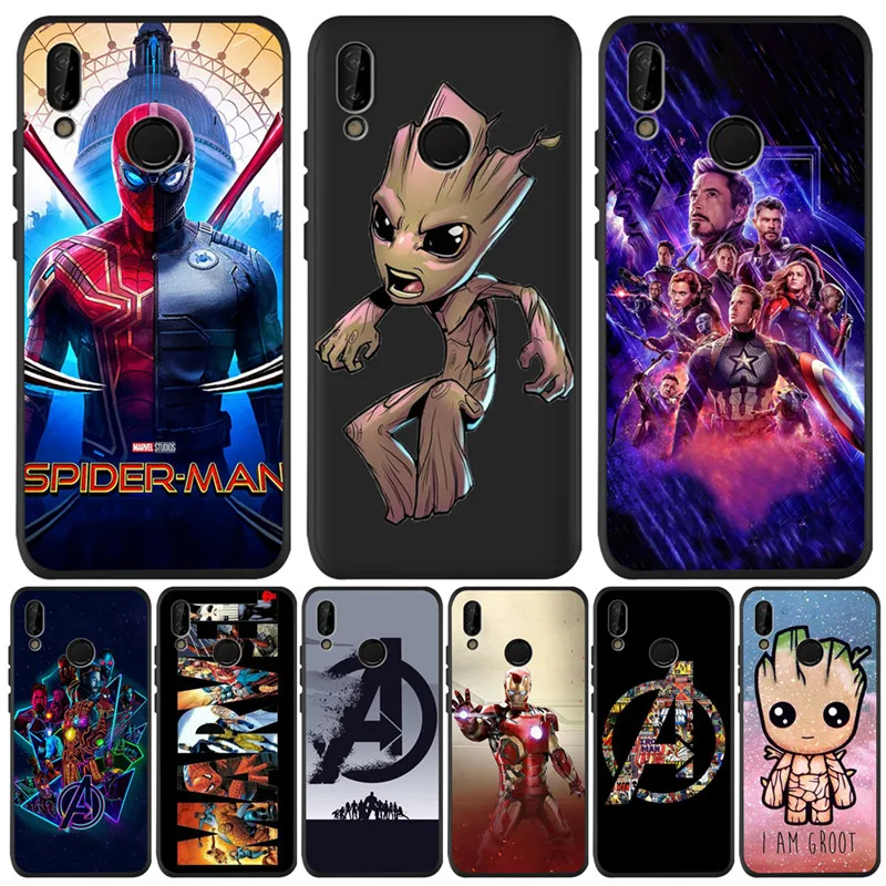 

Marvel Groot Avengers For Huawei P8 P10 P20 P30 Mate 10 20 Honor 8 8X 8C 9 V20 10 Lite Plus Pro Case Cover Coque Etui Funda cute