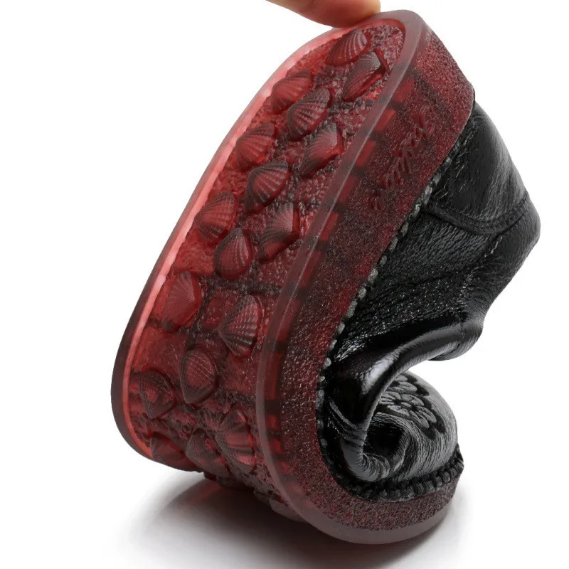 Retro Handmade Women's Genuine Leather Flats Shoes Solid color Slip on Round Toe Flat Shoes Woman 3 Colors Ladies Loafers