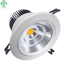 Светодиодные светильники Downlight 7W 10W 12W 15W 20W 30W 40W 50W Round Встраиваемые потолочные светильники с регулируемым потолочным светильником для кухни Освещение для кухни