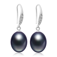 Freshwater Pearl Earring with Drop Earrings 9mm Pearls Jewelry For Women Summer Style 3 Color for