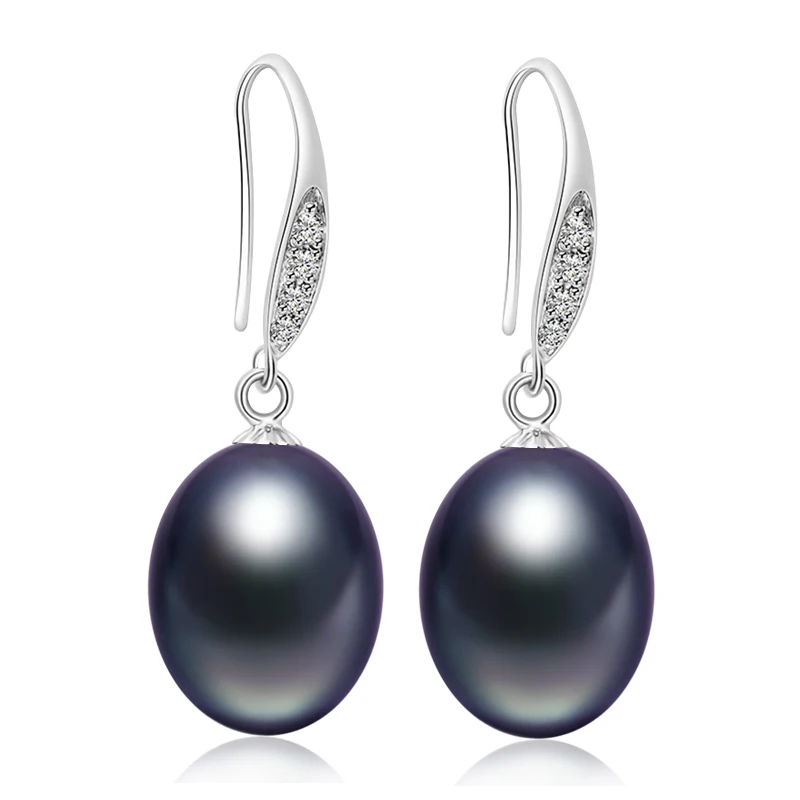 Freshwater Pearl font b Earring b font with Drop font b Earrings b font 9mm Pearls