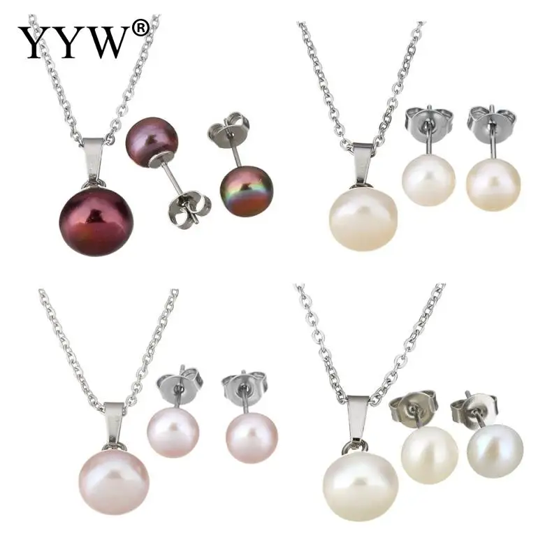 Женские посеребренные цепочки из нержавеющей стали ювелирные наборы