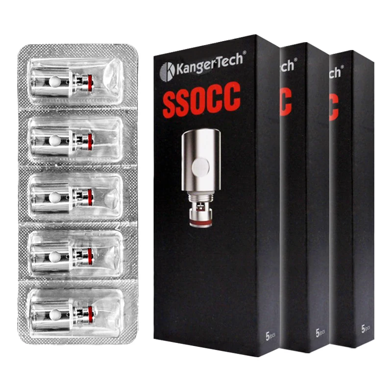 KangerTech SSOCC NiCr 1 5 Ом замена катушки 15 штук для Kanger Subtank Toptank Subvod Protank-4 небокс K-поцелуй