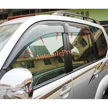 

4 door Window Visor Vent Shades Sun Rain Guard Deflector For Toyota Prado Fj120 2003 2004 2005 2006 2007 2008 2009