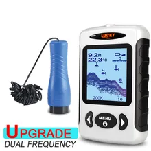FF718D-Ice Lucky портативный рыболокаторы Pesca двойной Sonar частота 100 м детектор рыбы для наружного более глубокого Sonar сенсор Ice Рыбалка