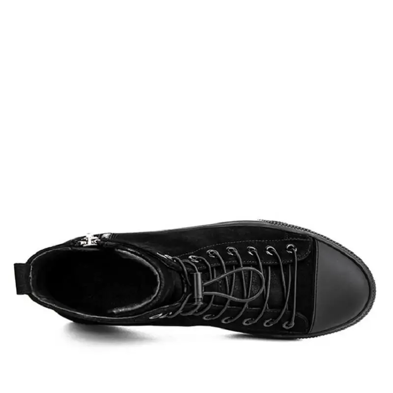 Casuais top Genuíno Couro Tornozelo Alta Inverno Homens 2017 Northmarch Para De Preto Sapatos Botas pZXznxw