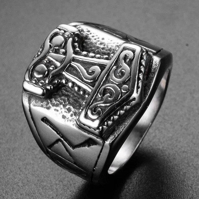 Cool Men S Jewelry Hammer Of Thor Ring