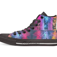 FUBAR дизайн дышащая Повседневная Высокая обувь на шнуровке холщовая обувь кеды