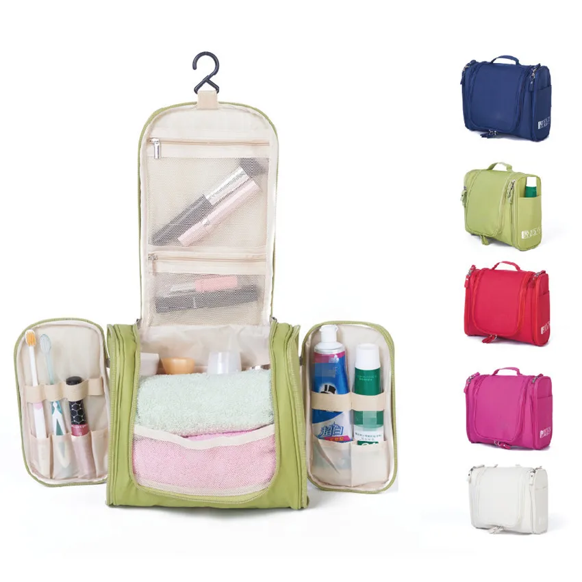 

Foldable Travel Storage Oxford Bath Waterproof Wash Bag Home Organizer Female Men's Multi-Function Hanging Hook Package