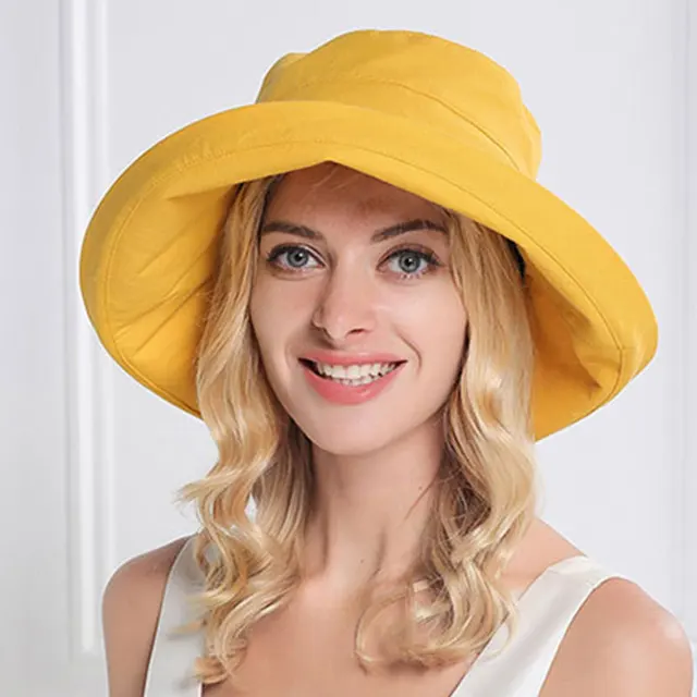 Buy Female Solid Color Sun Hat Lady Summer Beach Wide Brim Fisherman Hat Women Buy Female Solid Color Sun Hat Lady Summer Beach Wide Brim Fisherman Hat Women