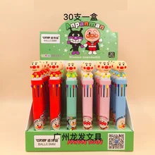 30 шт./кор. японский мультфильм Anpanman 10 Цветов шариковая ручка для студентов подарок на день рождения канцелярские принадлежности