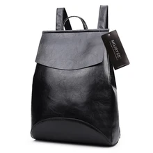 2017 Diseño de LA PU Las Mujeres de Cuero Suave Mochila Estudiante Universitario de Alta Bolsos de Escuela para La Muchacha Adolescente Mochila Ladies Laptop Libro