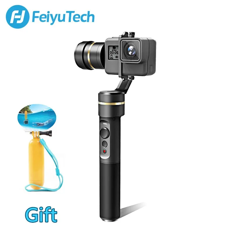 FeiyuTech Feiyu G5 брызгозащищенный 3-осевой ручной карданный стабилизатор для GoPro HERO 6 5 4 3 Xiaomi 4k SJ Экшн-камера AEE камера Bluetooth - Цвет: Черный