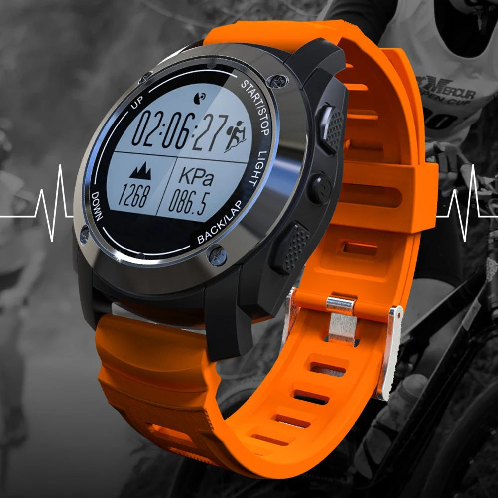 

Bluetooth S928 GPS Smart Watch IP66 Waterproof Heart Rate Monitor Outdoor Sports Altitude Meter Pressure for Android IOS