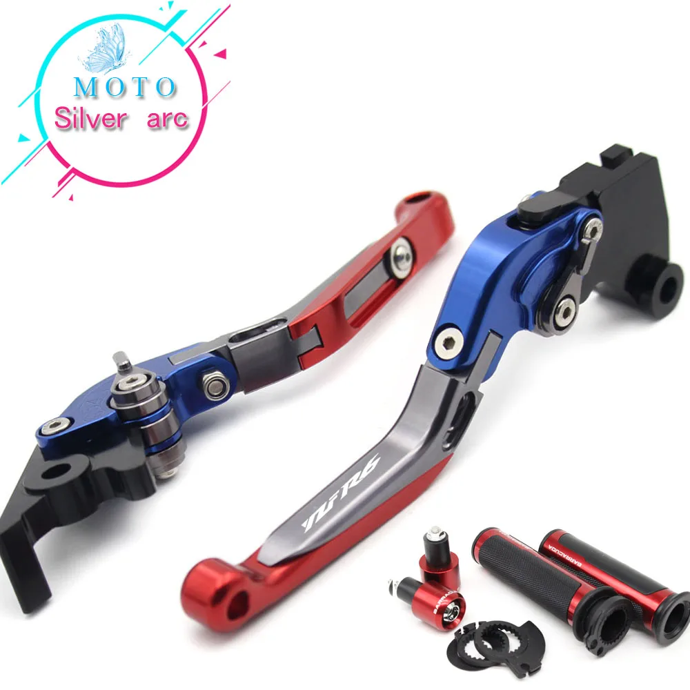

New Combo CNC handle sets+Foldable Adjustable Brake Clutch Lever For YAMAHA YZF R6 1999-2004 2003 2002 2001 2010