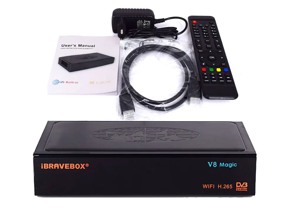 IBRAVEBOX V8 Magic DVB-S/S2 спутниковый ресивер встроенный wifi MT7601 поддержка 1 год Европейский 8 Clines Cam для Испании